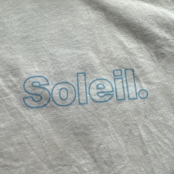J Crew Flawed Soleil Graphic Vintage Jersey Tee Small FLAW Read - Picture 7 of 16